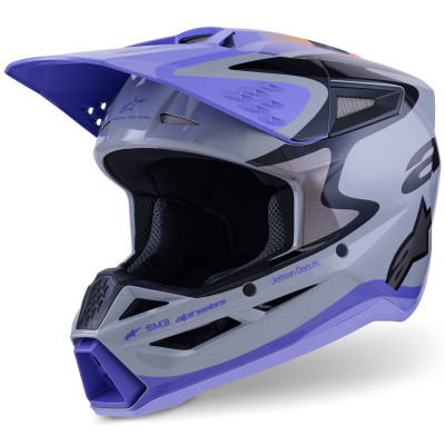 dětská helma Alpinestars S-M3 edice Jett Lawrence2026 grey/purple/black