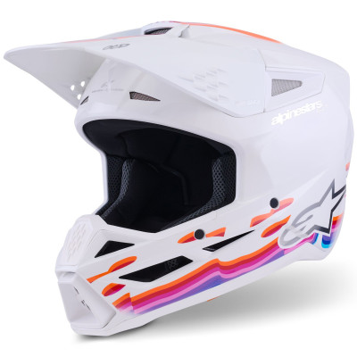 helma Alpinestars S-M3 Force 2026 white/yellow/pink/purple