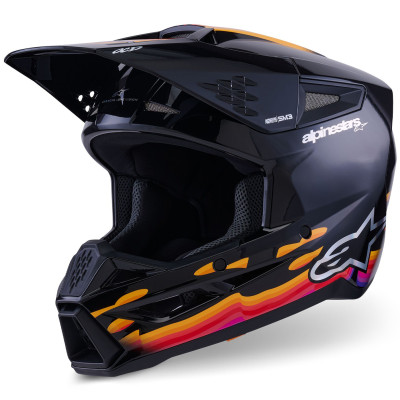 helma Alpinestars S-M3 Force 2026 black/yellow/red/white