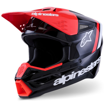 helma Alpinestars S-M3 Radium 2026 black/red fluo/white