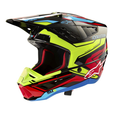 helma Alpinestars S-M5 Action 2 2025 yellow fluo/red fluo