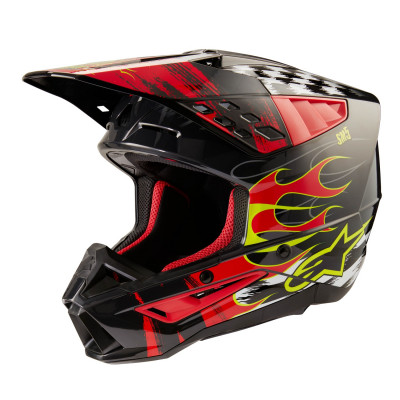 helma Alpinestars S-M5 Rash 2025 dark grey/red fluo