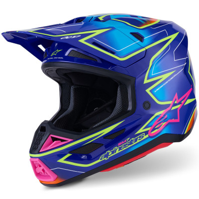 helma Alpinestars SM7 Cast 2026 blue/pink/yellow fluo