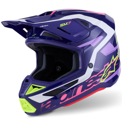 helma Alpinestars SM7 Deed 2026 purple/pink/white/yellow fluo