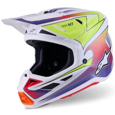 helma Alpinestars SM7 Fuse 2026 white/yellow fluo/purple