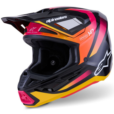 helma Alpinestars SM7 Rise 2026 black/yellow/pink fluo