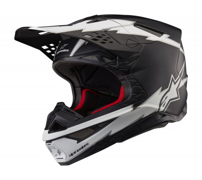 helma Alpinestars Supertech S-M10 Ampress 2025 black matte/white