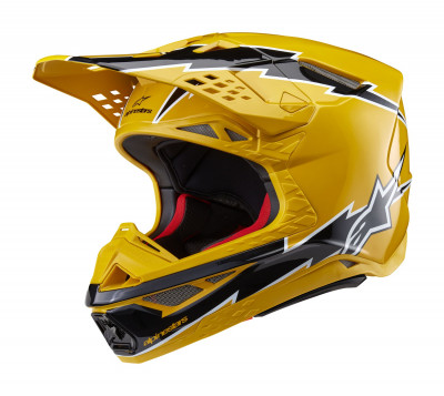 helma Alpinestars Supertech S-M10 Ampress 2025 black/yellow