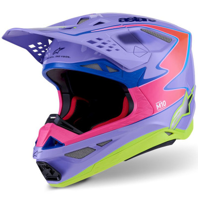 helma Alpinestars Supertech S-M10 edition Jett Lawrence R01 2026 purple/pink fluo/yellow fluo