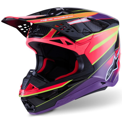 helma Alpinestars Supertech S-M10 ERA  2026 pink/purple/yellow fluo