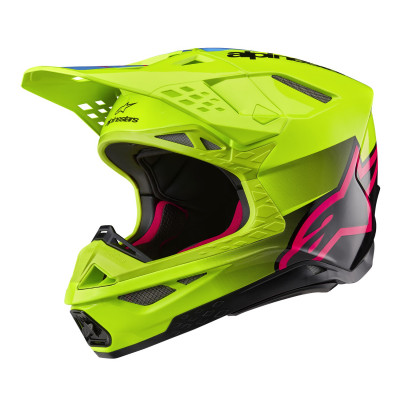 helma Alpinestars Supertech S-M10 Unite 2025 yellow fluo/black/pink