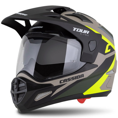 helma Cassida Tour 2.0 X-tra 2025 sandy matte/yellow fluo/green/black