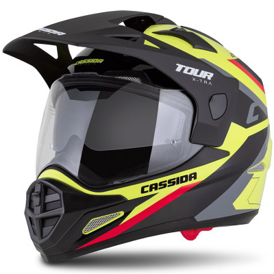 helma Cassida Tour 2.0 X-tra 2025 yellow fluo/black/red/grey/black matte