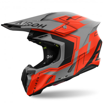 helma Airoh Twist 33 Dizzy 2025 matte fluo orange