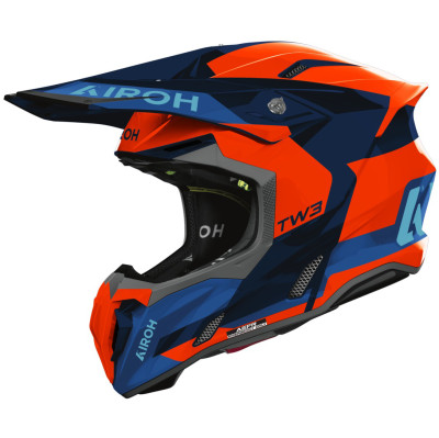 helma Airoh Twist 3 Fancy 2026 orange fluo/blue shiny