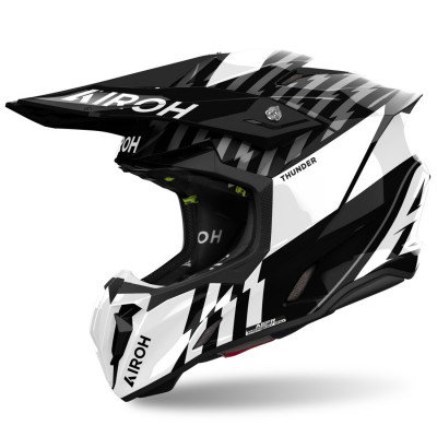 helma Airoh Twist 3 Thunder 2025 shiny black/white