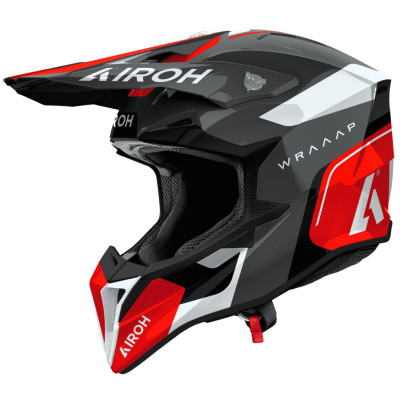 helma Airoh Wraaap Conquer 2026 red shiny