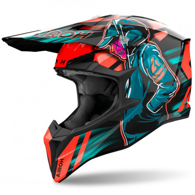 helma Airoh Wraaap Cyber 2025 shiny orange