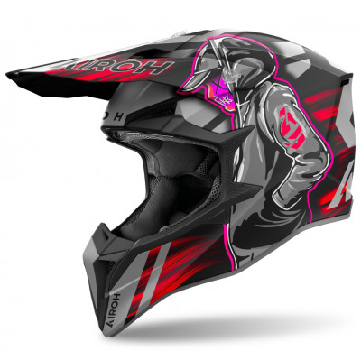 helma Airoh Wraaap Cyber 2025 matte red