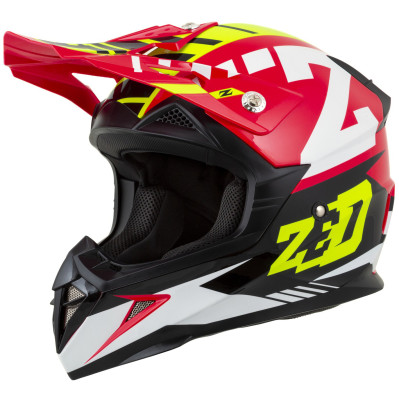 dětská helma ZedX1.9D Targa 2025 red/yellow fluo/black/white