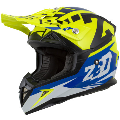 dětská helma ZedX1.9D Targa 2025 yellow fluo/blue/black/white