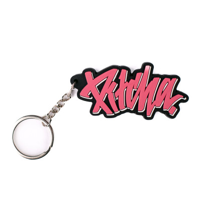 přívěsek Pitcha LOGO keychain black/pink