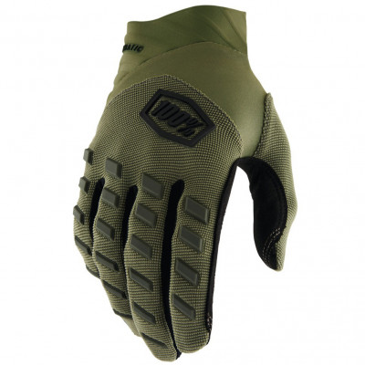 Rukavice 100% Airmatic army green