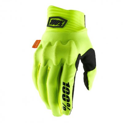 Rukavice 100% Cognito yellow/black