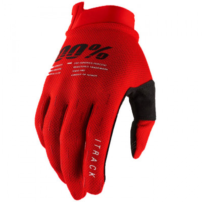Rukavice 100% Itrack red