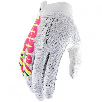 Rukavice 100% Itrack white