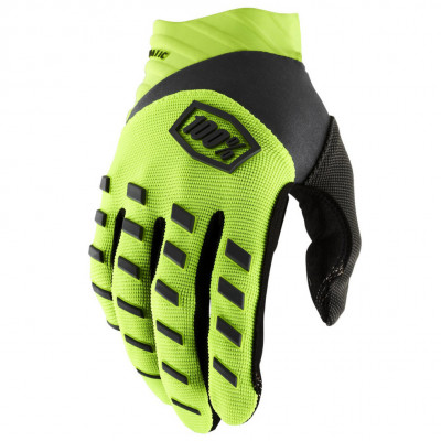 rukavice 100% Airmatic yellow/black