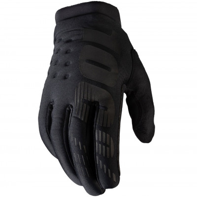 dětské rukavice 100% Brisker black/grey