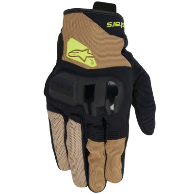 rukavice Alpinestars Chrome V2 2025 dark khaki/black/yellow 2025