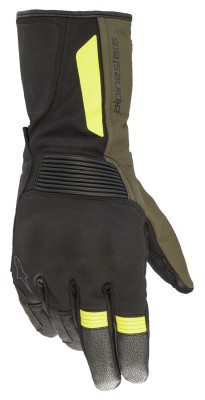 rukavice Alpinestars Denali Aerogel Drystar black/green/yellow fluo