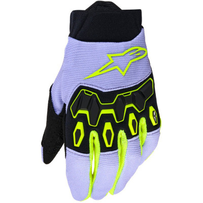 dětské rukavice Alpinestars Full Bore V2 youth/kids 2026 purple/yellow fluo