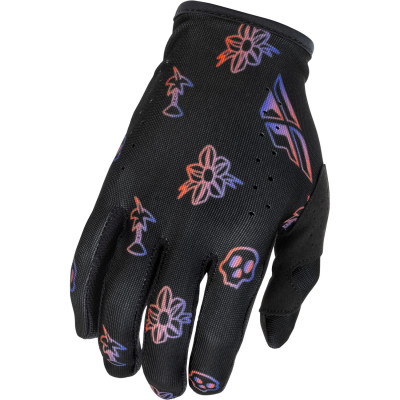 rukavice Fly Racing Lite Outline USA 2026 black/red/purple
