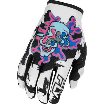 rukavice Fly Racing Lite Warp USA 2026 white/blue/pink