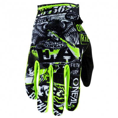 Rukavice O´Neal Matrix Attack black/yellow