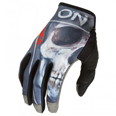 Rukavice O´Neal Mayhem Bones black/red