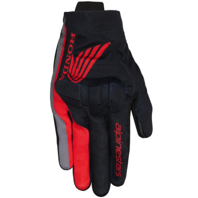 rukavice Alpinestars Reef V2 Honda collection 2025 black/red/grey