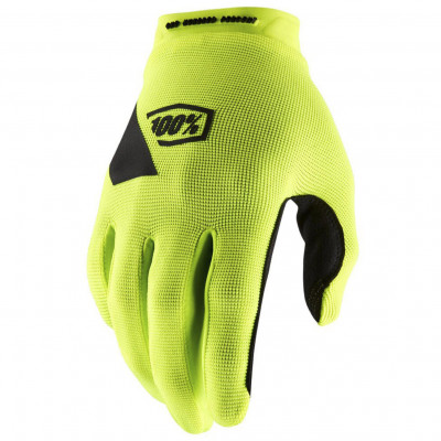 rukavice 100% Ridecamp fluo yellow