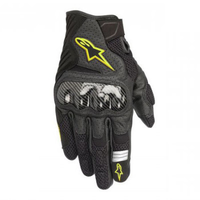 rukavice Alpinestars SMX 1 AIR 2 black/yellow fluo