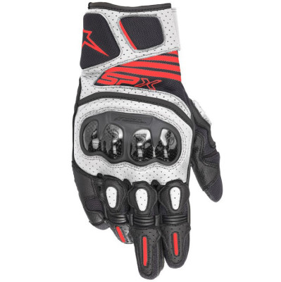 rukavice Alpinestars SP X Air Carbon 2 black/white/red fluo