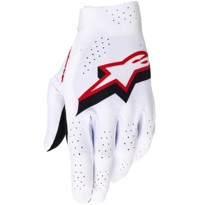 rukavice Alpinestars Supertech 2026 white/black/red