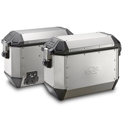 sada bočních kufrů Kappa K-Mission 36l silver aluminium