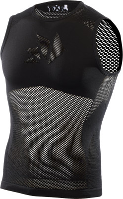 síťované triko bez rukávů SIXS SMRX černá