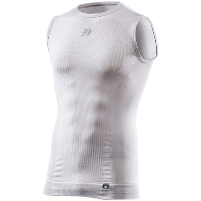 triko bez rukávů SIXS SMX V2 stříbrná/bílá