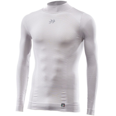 triko s dl. rukávem a stojáčkem SIXS TS3 V2 stříbrná/bílá