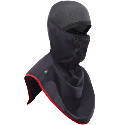 prodloužená větruodolná zateplená kukla Sixs WTB long V3 black/red