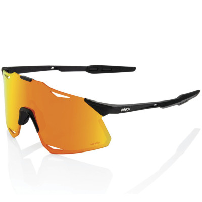 sluneční brýle 100% Hypercraft Matte Black Hiper red lens
